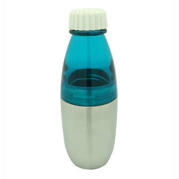 Botella de pared simple de acero inoxidable de forma oval 17oz